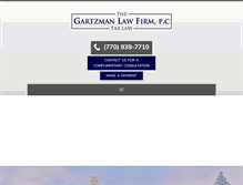 Tablet Screenshot of gartzmantaxlaw.com